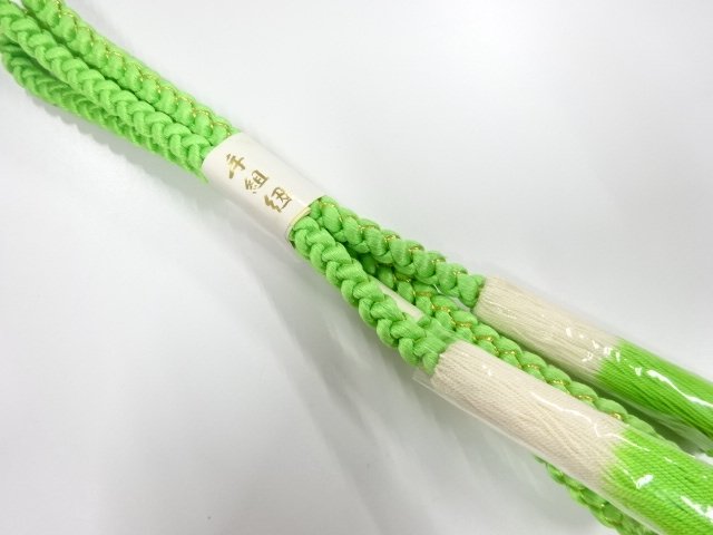 JAPANESE KIMONO / UNUSED HAND-TIED OBIJIME